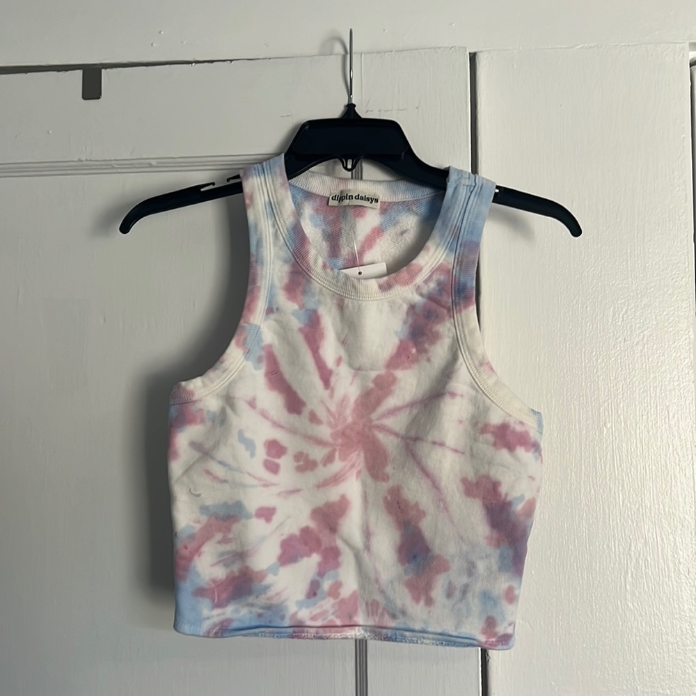 Cotton Candy Tie Dye Crop Top